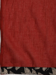 Printed Cotton Blend Unstitched Suit With Dupatta