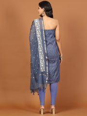 All Over Embroidered Cotton Blend Unstitched Suit Piece With Dupatta