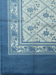 Embroidered Chanderi Unstitched Suit With Pant & Dupatta