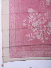 Embroidered Linen Blend Unstitched Suit With Pant Dupatta