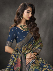 Printed Dola Silk Saree