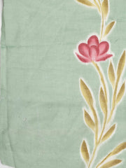 Printed Cotton Blend Unstitched Suit With Dupatta