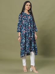 Digital Printed Cotton Blend Kurta