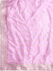 Banarasi Art Silk Unstitched Suit With Dupatta