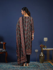 Printed Muslin Kurta With Pant & Dupatta