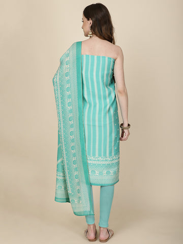 Printed Muslin Unstitched Suit Piece With Dupatta