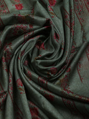 Embroidered Tussar Unstitched Suit With Dupatta