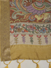 Printed Tussar Saree