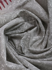 Patch Neck Cotton Blend Unstitched Suit With Dupatta