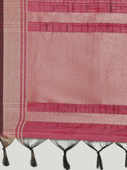 Embroidered Border Booti Art Silk Saree