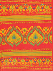 Floral Printed Crepe Woven Saree