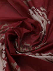 Printed Cotton Blend Unstitched Suit With Dupatta