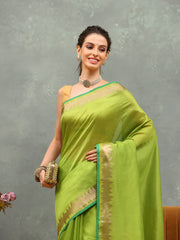 Embroidered Cotton Blend Saree