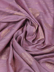 Embroidered Chanderi Lavender Unstitched Suit With Pant & Dupatta