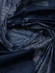 Neck Embroidered Cotton Blend Unstitched Suit With Dupatta