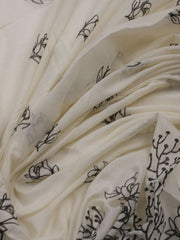 Neck Embroidered Cotton Blend Unstitched Suit With Dupatta