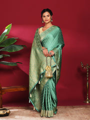 Woven Design Satin Saree