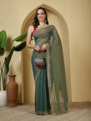 Sequence Work Georgette Saree