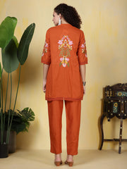 Printed Cotton Blend Kurta With Pants