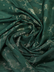 Embroidered Chanderi Unstitched Suit With Pant & Dupatta