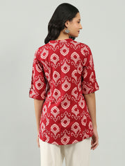 Printed Cotton Blend Shirt