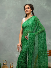 Bandhani Printed Georgette Saree