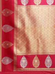Zari Jaal Woven Art Silk Saree