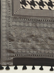 Abstract Print Art Silk Handloom Saree