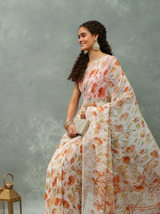 Digital Printed Georgette Saree