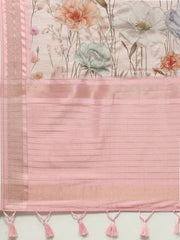 Printed Art Silk Woven Saree