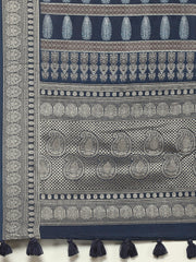 Abstract Print Art Silk Handloom Saree