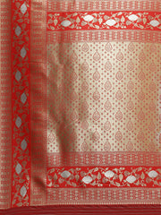 Zari Jaal Woven Art Silk Saree