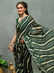 Digital Printed Chiffon Saree