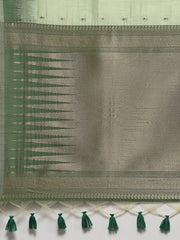 Woven Border Booti Art Silk Saree