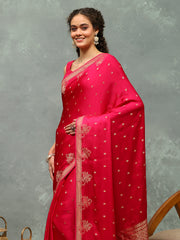 Woven Border Art Silk Saree