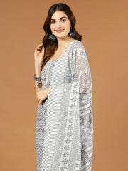 Neck Patti Printed Cotton Unstitched Suit Piece With Dupatta