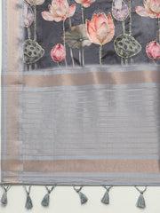 Printed Art Silk Woven Saree