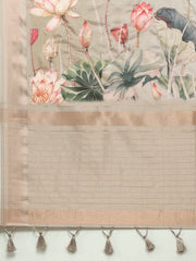 Printed Art Silk Woven Saree