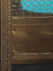 Zari Border Booti Art Chiffon Woven Saree