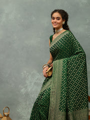 Woven Jaal Georgette Saree