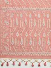 Woven Border Booti Art Silk Saree