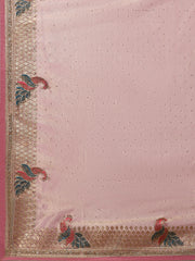 Stone Embroidery Tissue Saree