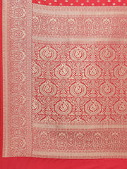 Zari Jaal Woven Art Silk Saree