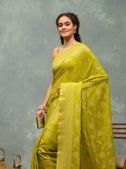 Woven Border Georgette Saree