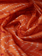 Patola Printed Tussar Unstitched Suit With Dupatta