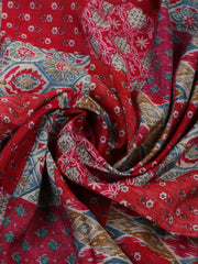 Embroidered Cotton Blend Unstitched Suit With Pant & Dupatta