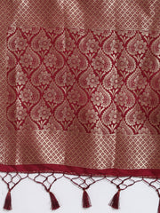Zari Jaal Art Silk Woven Saree