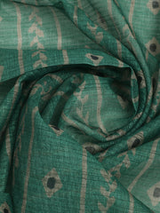 Printed Chanderi Unstitched Suit With Pant & Dupatta