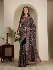 Embroidered Georgette Saree