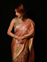 Woven Design Satin Saree